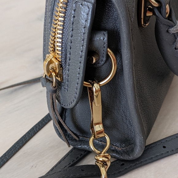 Balenciaga metallic edge nano city in Gris Acier - Picture 6 of 11